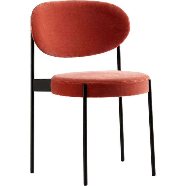Photo of Series 430 Chair, Black Frame, Upholstered, Vidar, Col. 0152 - Matstolar - Verner Panton