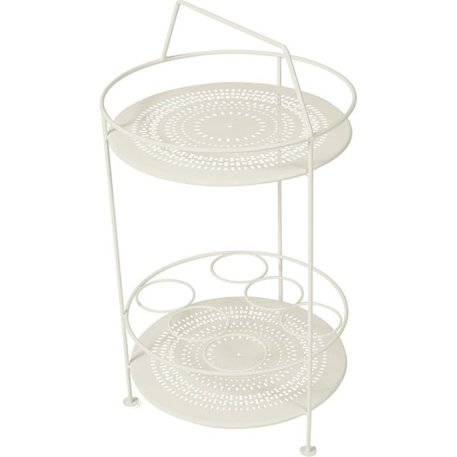 Photo of Montmartre Portable Bar Clay Grey A5 - Small Tables & Outdoor Side Tables - Green, Grey - Metal