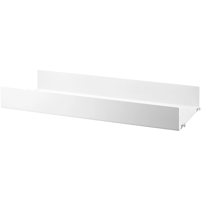 Photo of String Metal Shelf, High Edge 58x20, White, 1-pack - Shelving - Nils Strinning - White - Metal