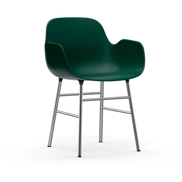 Photo of Form Armchair Steel - Spisebordsstol - Chrome /