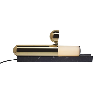 Photo of Isp Table Lamp Polished Brass/Black Marble - Dcw Editions