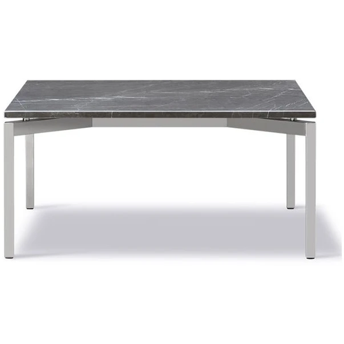 Photo of Ej66 Table 5165 By Foersom & Hiort-lorenzen - Sofabord - Grey Pietra / Brushed Steel - W80 X D80 X H38 Cm