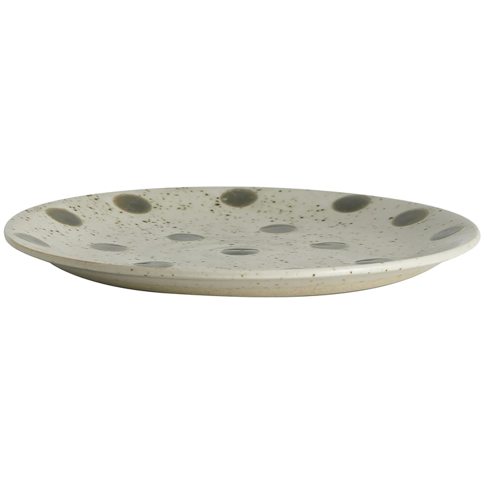 Photo of Grained Cake Plate Sand/Green Set of 4 Pieces