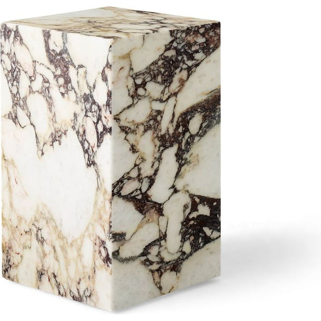 Photo of Plinth Tall Calacatta Viola Marble - Småbord & Sidobord - Norm Architects - Rosa - Sten