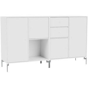 Photo of Couple Sideboard - New White / Matt Chrome Legs - Sideboards - Peter J. Lassen - Vit - Mdf