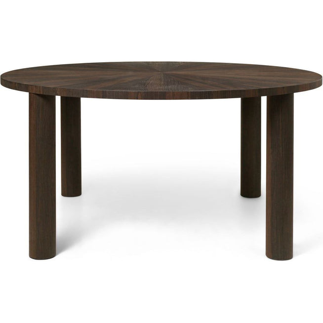 Photo of Post Dining Table - Dining Table - Dark Brown - Ø: 150 x H: 73 cm
