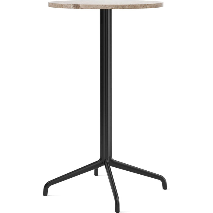 Photo of Harbour Column Bar Table 4-star - Black/sand - Ø60 Cm - Barbord - Norm Architects - Svart - Metall/sten