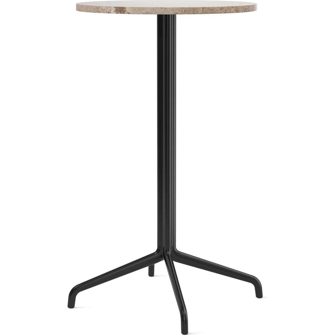 Photo of Harbour Column Bar Table 4-star - Black/sand - Ø60 Cm - Barbord - Norm Architects - Svart - Metall/sten