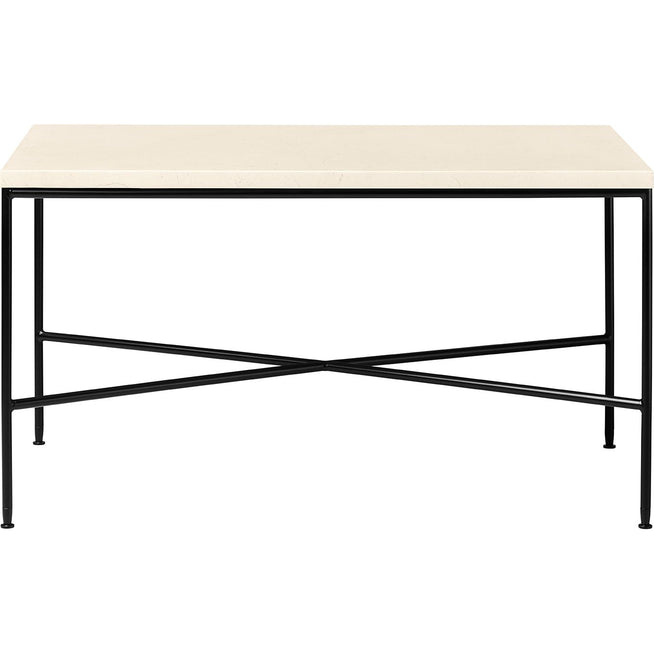 Photo of MC310 Rectangular Coffee Table, Cream - Coffee Table - Paul Mccobb - Beige - Metal/Stone