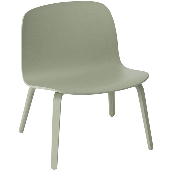Photo of Visu Lounge Chair, Dusty Green - Armchairs - Mika Tolvanen - Green - Metal/Wood