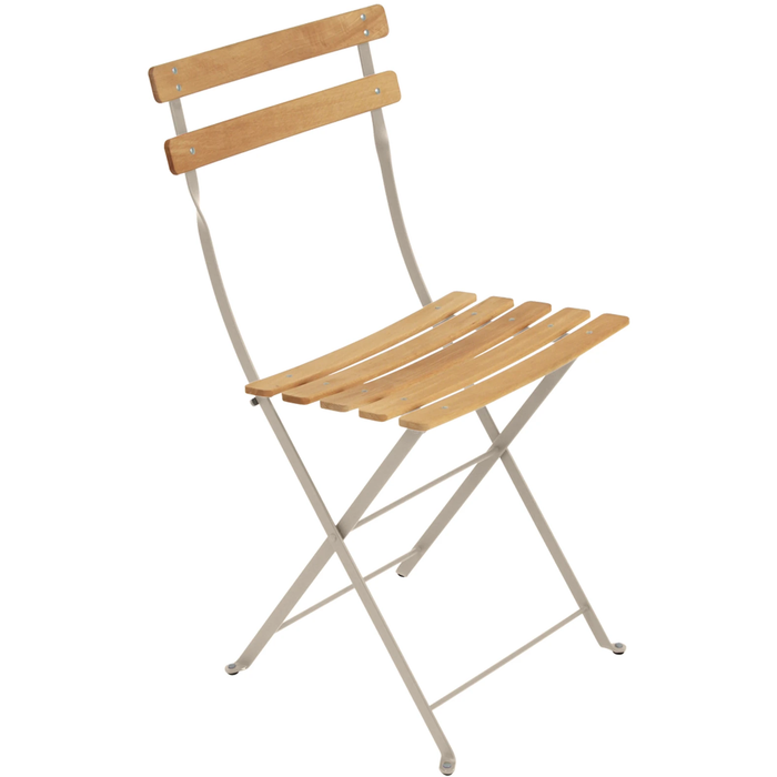 Photo of Bistro Natural Chair, Nutmeg - Garden chairs - Beige - Metal/wood