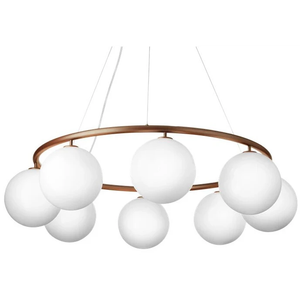 Photo of Miira 8 Circular Chandelier Dark