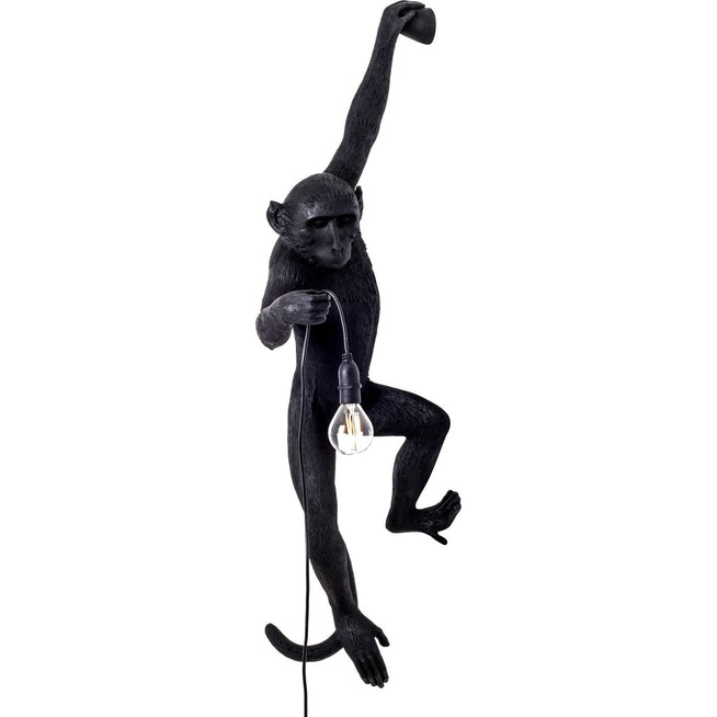 Photo of Monkey Lamp Outdoor Hanging Left Hand/black - Vägglampor - Marcantonio Raimondi Malerba - Svart