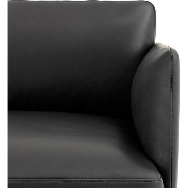 Photo of Outline Sofa Chaise Longue Left, Silk Leather Cognac - Divansoffor - Anderssen & Voll - Brun