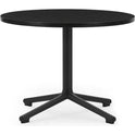 Lunar Coffee Table Ø60 - Coffee Table - Frame: Black Lacquered Aluminium/ Table Top: