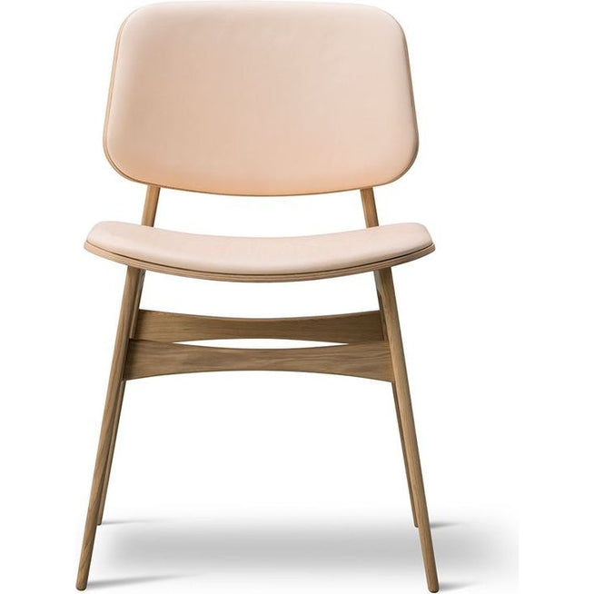 Photo of Søborg 3052 Wood Base Chair - Front Upholstered