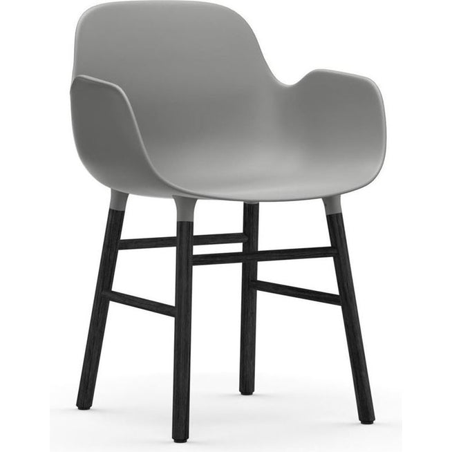 Photo of Form Armchair Wood - Spisebordsstol - Black Oak / 1