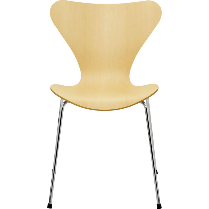 Photo of 3107 Sjuan, Beech veneer - Dining chairs - Arne Jacobsen - Wood-coloured - Metal/wood