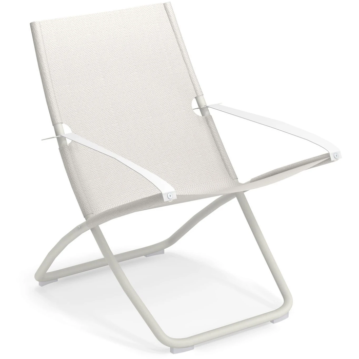 Snooze Deck Chair White 300/52 - Sun loungers & sun loungers - Metal