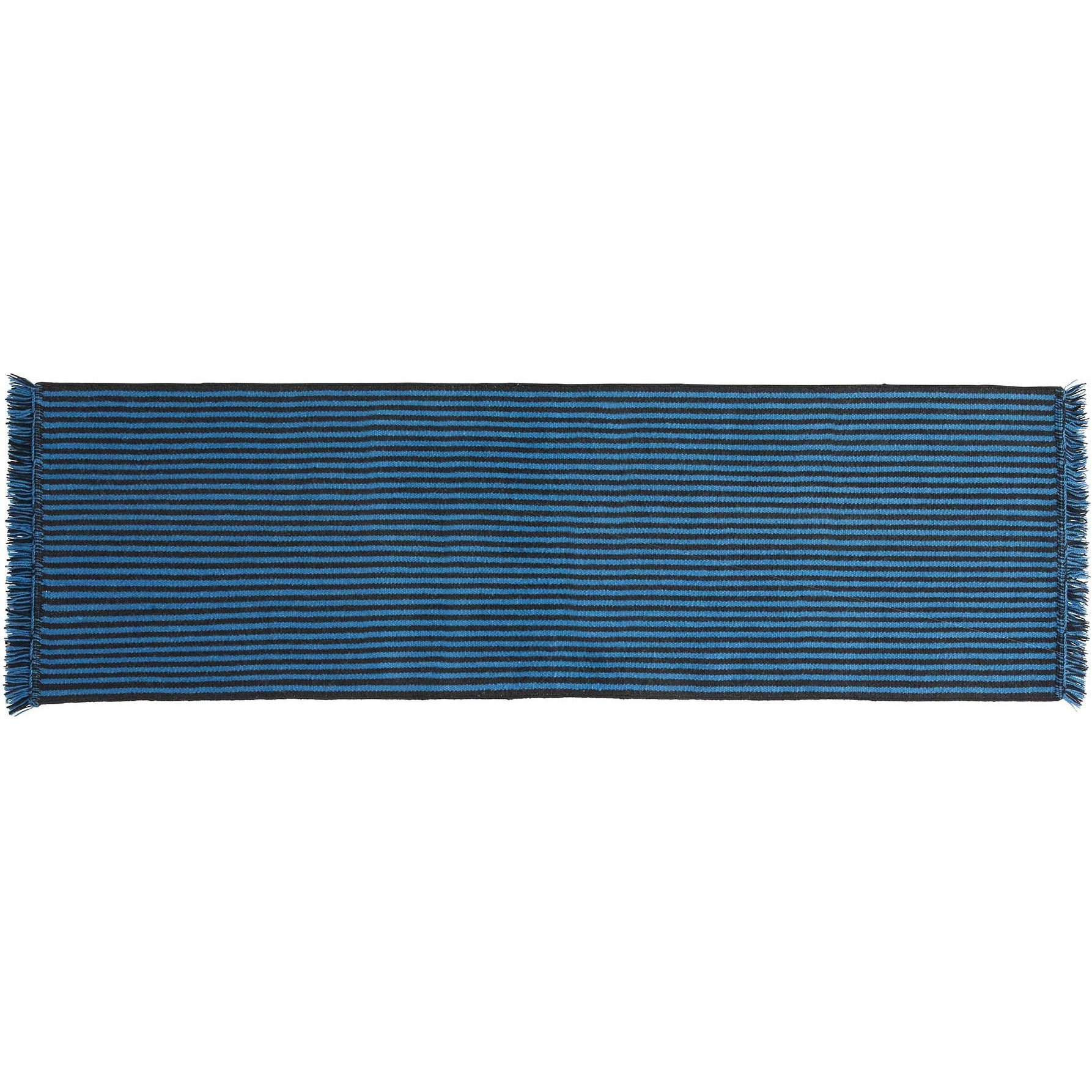 【新品未使用】Stripes and Stripes / HAY HAY Stripes and Stripes Rug 60x200 Cm - Blue | Reevela