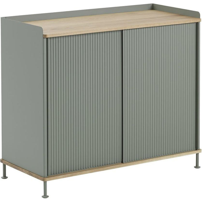 Photo of Enfold Sideboard Tall, Oak/dusty Green - Sideboards - Thomas Bentzen - Grön - Metall/trä