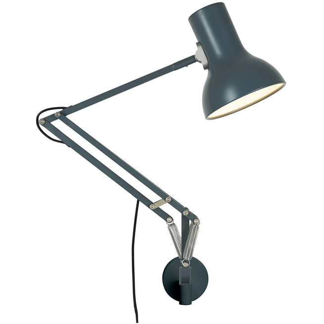 Photo of Type 75 Mini Wall Mounted Lamp Slate Grey - Vägglampor - Sir Kenneth Grange - Grå