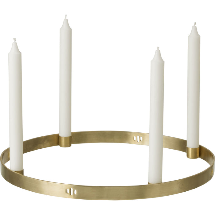 Photo of Candle Holder Circle Small Ø:25 Cm - Messing