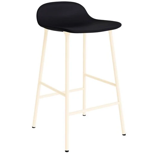 Photo of Form Bar Stool 65 Cm Full Upholstery Cream Steel