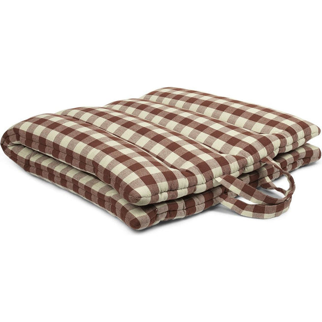 Photo of Bothy Check Folding Mat - Hynde - Cinnamon/green - W70 X D7 X H100 Cm