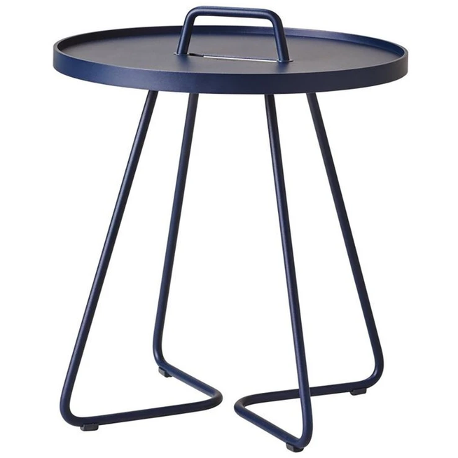 Photo of On-the-move Side Table - Side Table - Midnight Blue - Small - Ø: 44 x H: 54 cm