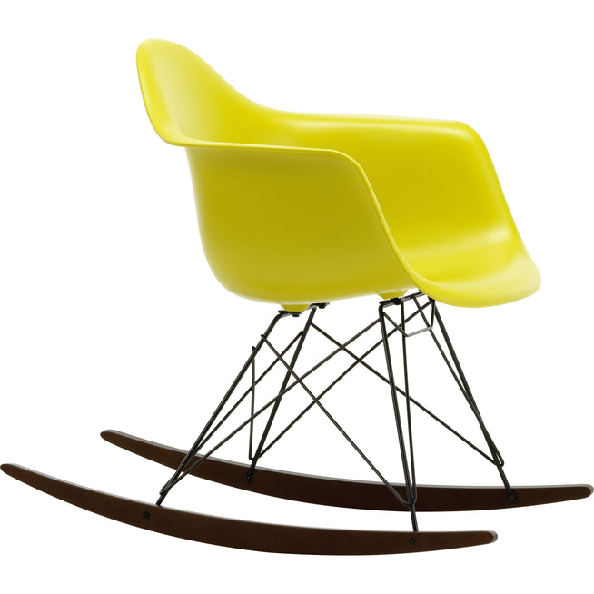 Photo of Eames Plastic Armchair Rar - 34 Mustard - Basic Dark Base - Dark Maple - Matstolar - Charles & Ray Eames - Gul - Metall/trä/plast