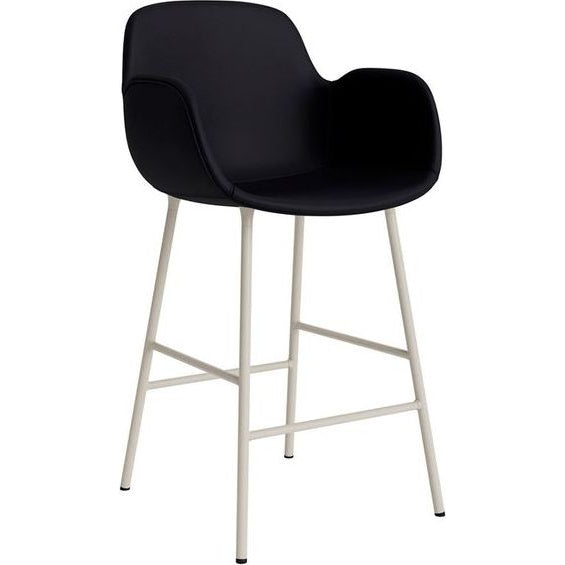 Photo of Form Bar Armchair 65 Cm Full Upholstery Light Grey Steel