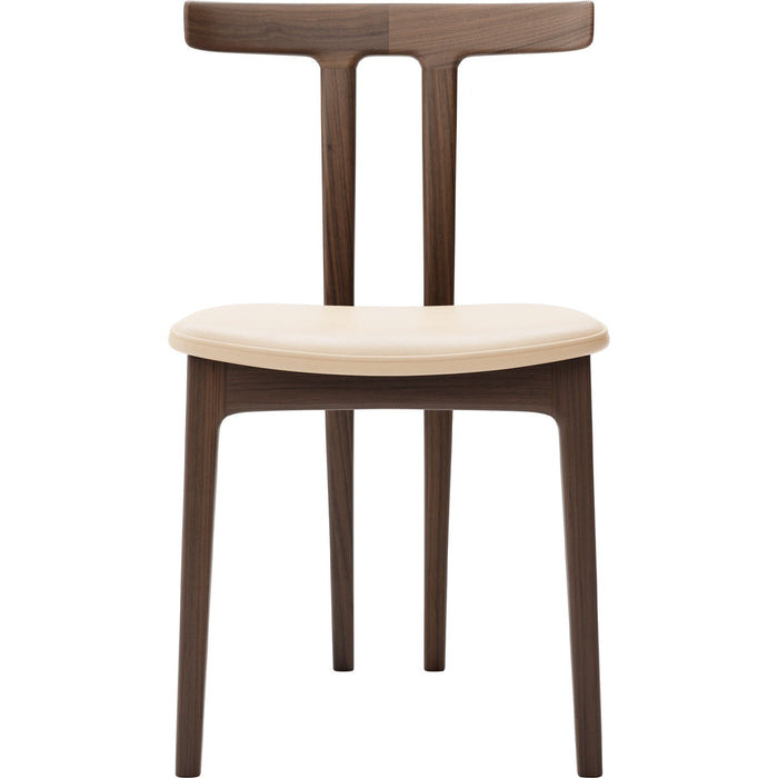 Photo of Ow58 T-Chair Sif 90 Leather-oiled Walnut