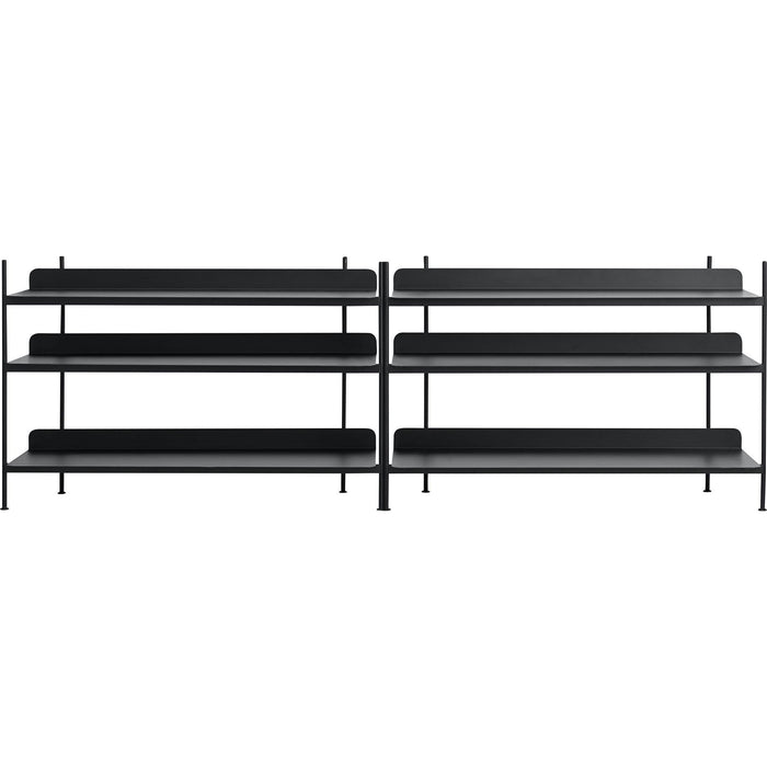 Photo of Compile Shelving System/configuration 6, Black - Shelving System - Cecilie Manz - Black - Metal
