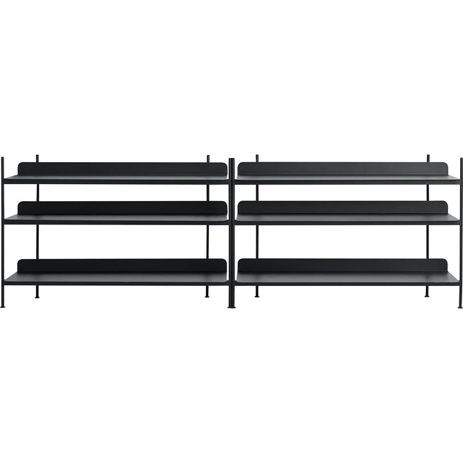 Photo of Compile Shelving System/configuration 6, Black - Shelving System - Cecilie Manz - Black - Metal