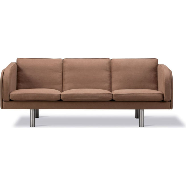 Photo of Jg Sofa 3 seater L: 202 cm - Stainless steel - Brushed / Grand Linen 4803