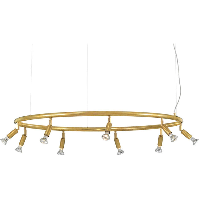 Photo of Star - Round, Raw Brass - Chandeliers - Jonas Bohlin - Gold