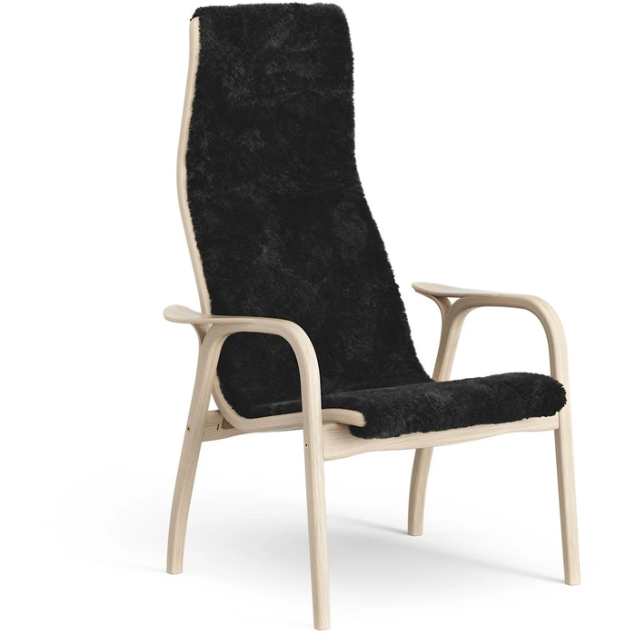 Photo of Lamino Arm Chair White Pigmented Oak/sheep Skin