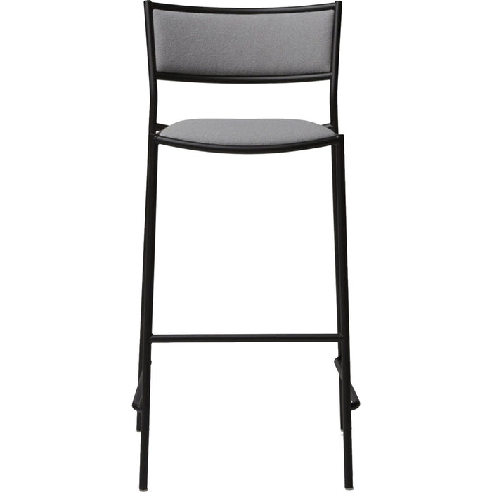 Jig Bar Stool - H 750, Stone Grey, Fabric C+, Kvadrat - Hallingdal 65 0944 - Barstolar & Barpallar