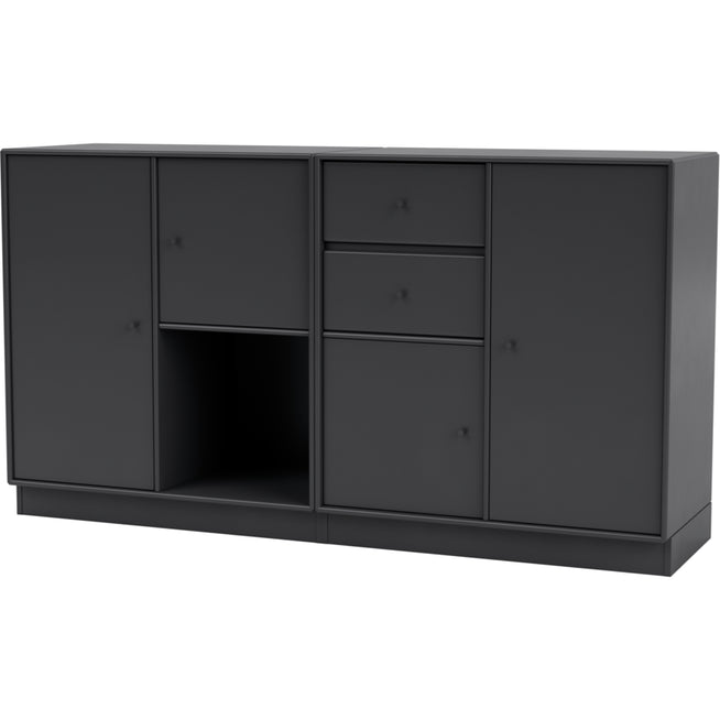 Photo of Couple Sideboard, Plinth H7 Cm - Anthracite - Sideboards - Peter J. Lassen - Svart - Mdf