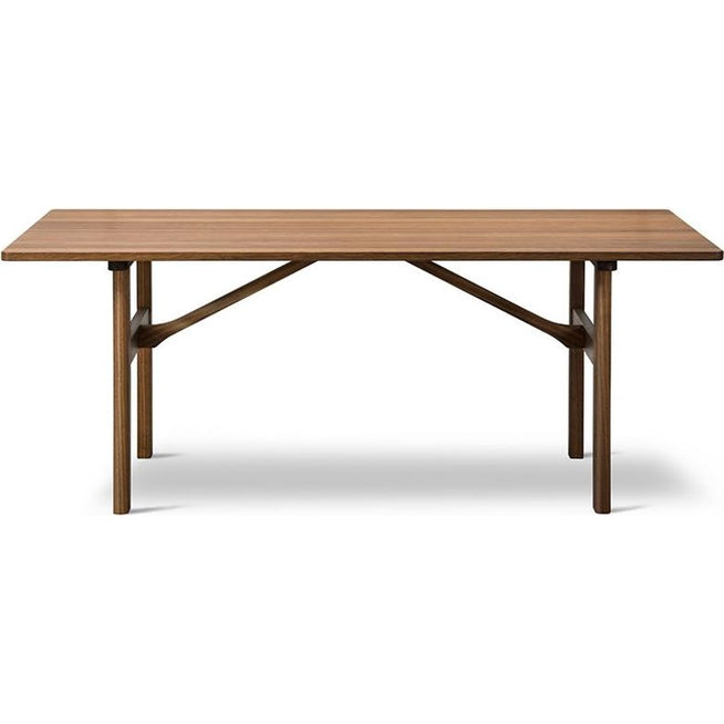 Photo of Bm84 Mogensen Table 6284 Af Børge Mogensen - Spisebord - Oiled Smoked Oak - W180 X D90 X H73 Cm