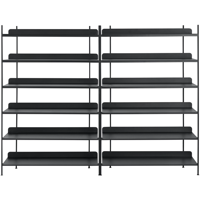 Photo of Compile Shelving System/configuration 8, Black - Shelving System - Cecilie Manz - Black - Metal