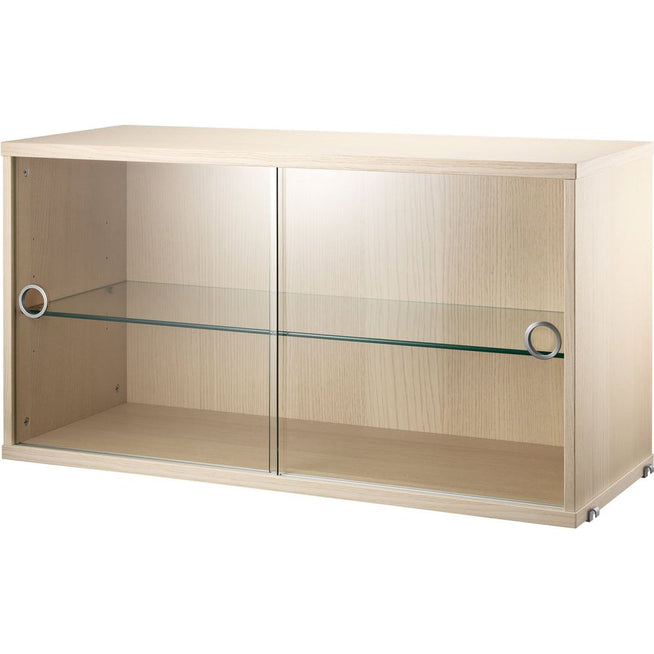Photo of String Cabinet/Display Case Ash - Wall shelves - Nils Strinning - Wood-coloured - Glass/wood