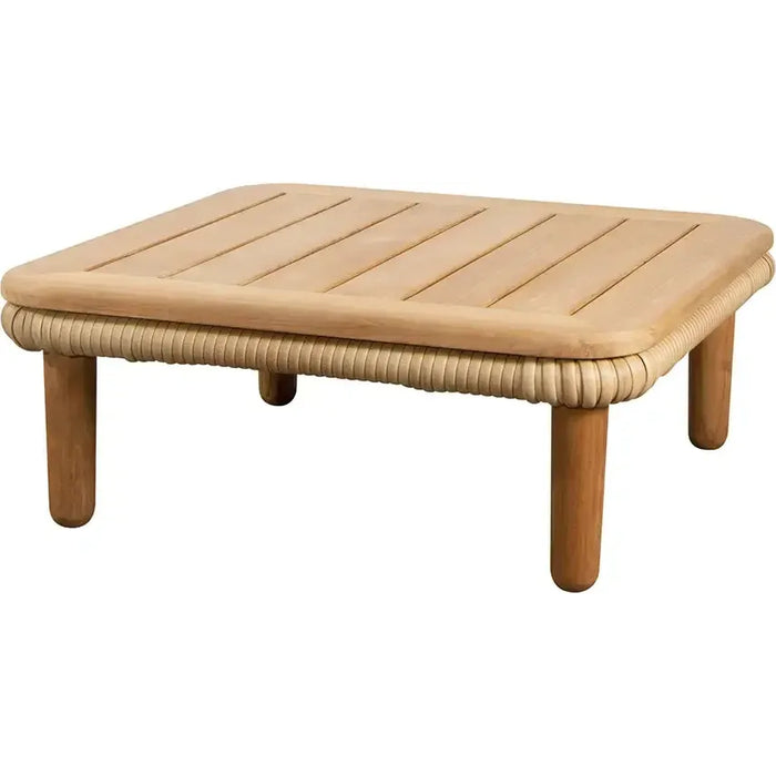 Photo of Aspect Table - Dining Table - Frame: Teak / Table Top: Clear Glass, Smoked Black - Ø144 - Ø: 144 x H: 74 cm