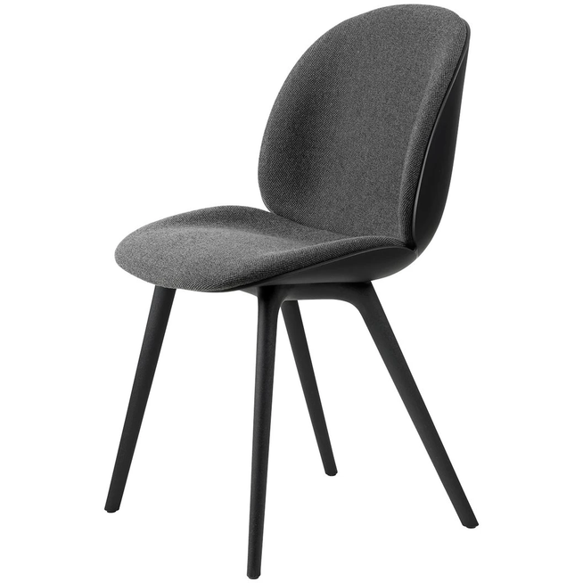 Photo of Beetle Dining Chair, Front Upholstered, Plastic Base