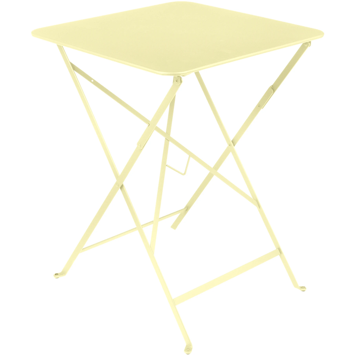 Photo of Bistro Table 57x57 cm Frosted Lemon A6 - Garden Table - Yellow - Metal