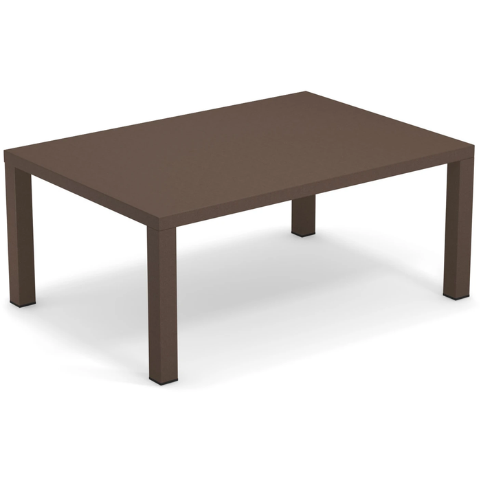 Photo of Round Coffee Table 70x100 Indian Brown - Soffbord Utomhus - Christophe Pillet - Brun - Metall