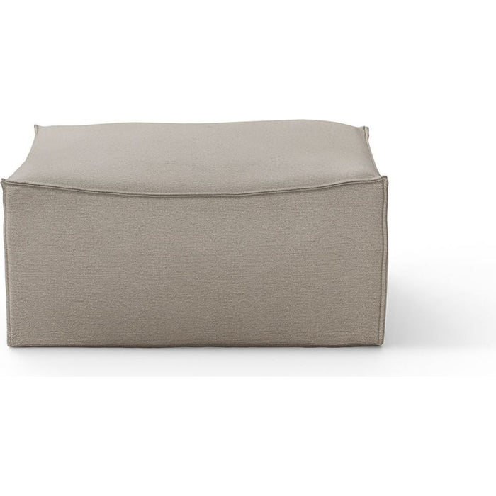 Photo of Catena Pouf Square - Cotton Linen - Natural