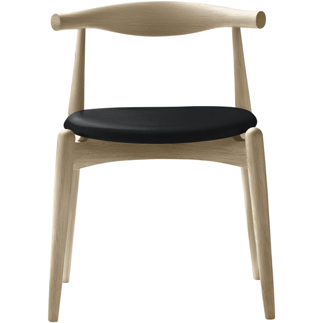 Photo of Carl Hansen - Ch20, Soaped oak, Leather group A Loke - 7150 - Dining chairs - Hans J. Wegner - Wood