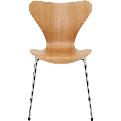 Photo of 3107 Sjuan, Cherry veneer - Dining chairs - Arne Jacobsen - Wood-coloured - Metal/wood